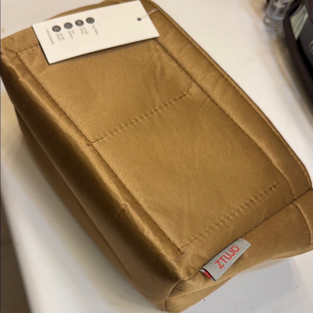 NWT Golden Brown Nylon Bag insert for hobo bags